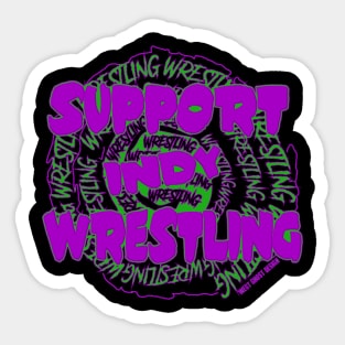 Broken WRESTLING Sticker